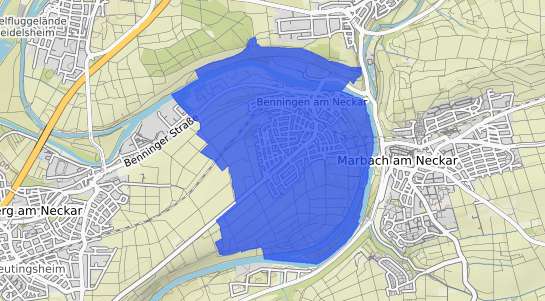 Bodenrichtwertkarte Benningen am Neckar